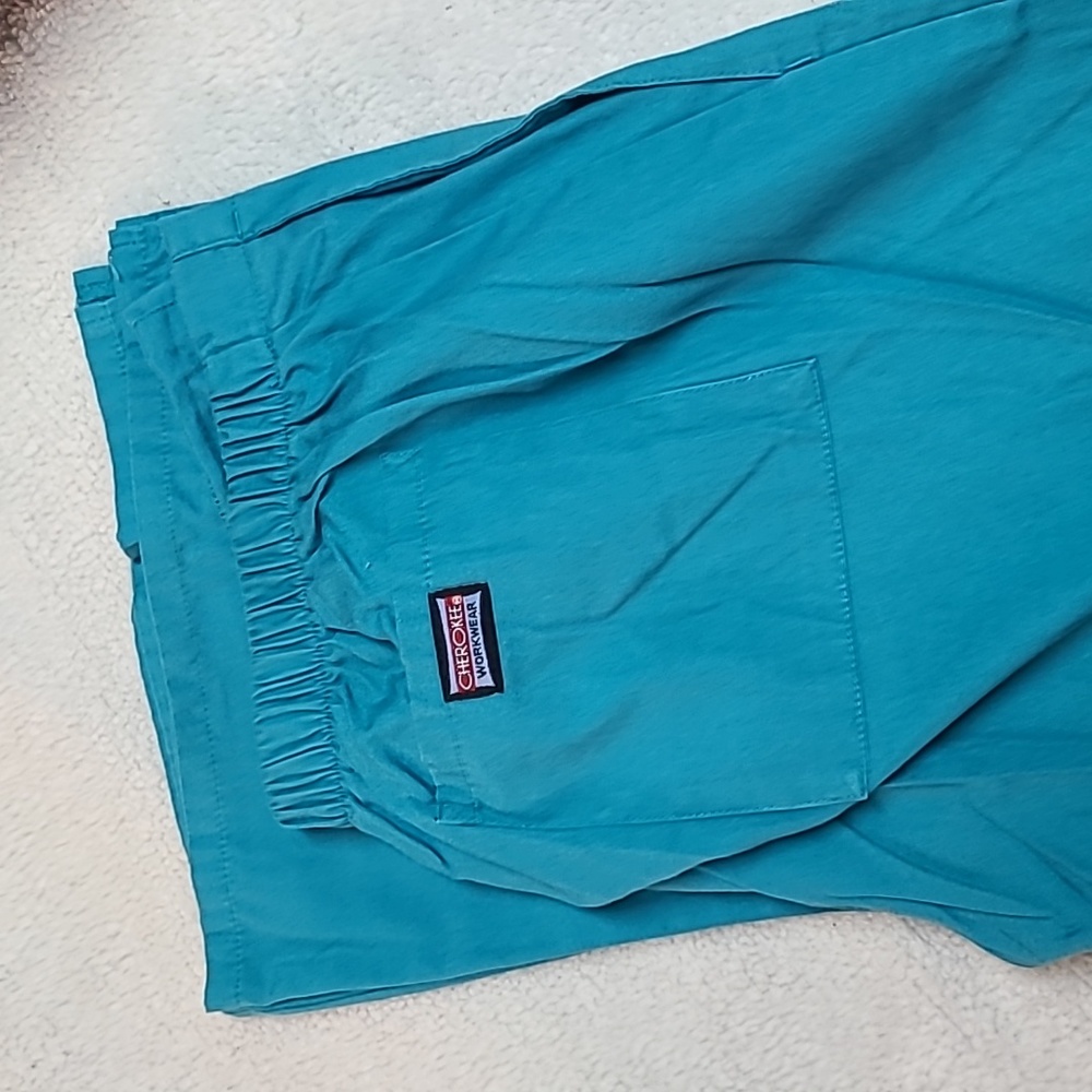 Blue Cherokee work wear scrub pants scrubs